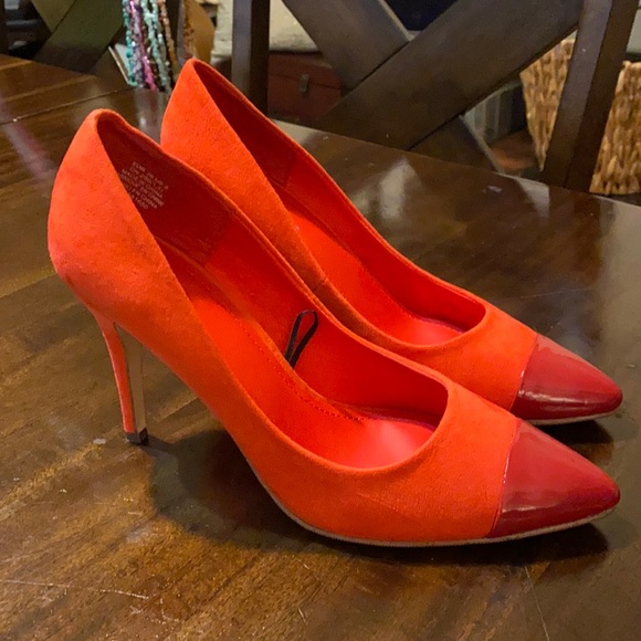 coral stilettos